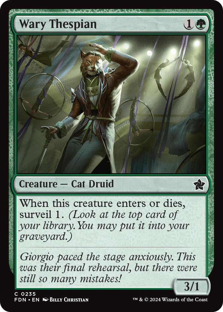 Image for Wary Thespian (235) - Magic: The Gathering