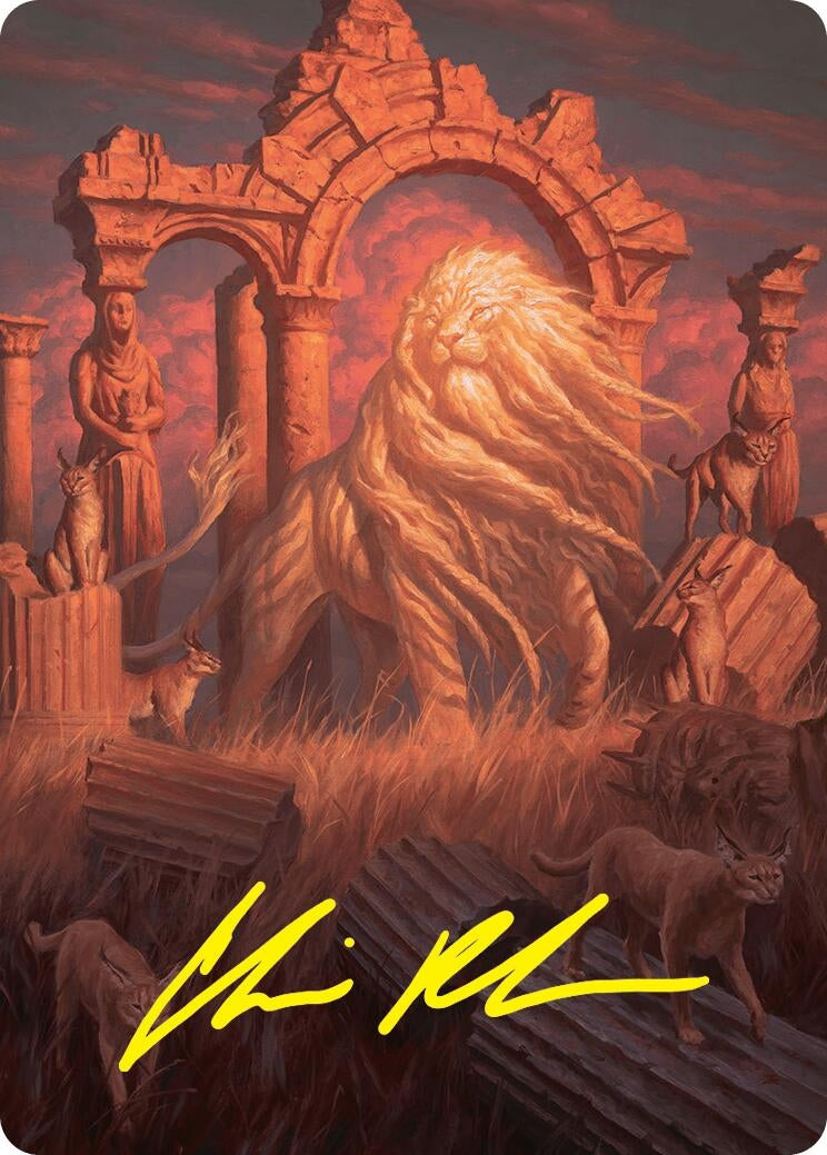 Arahbo, the First Fang Art Card (26/54) (Gold-Stamped Signature) (26) (Art Series: Foundations)