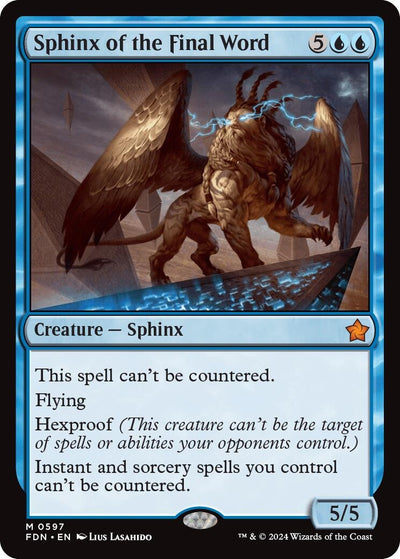 Sphinx of the Final Word (597) (Foundations) (FDN)