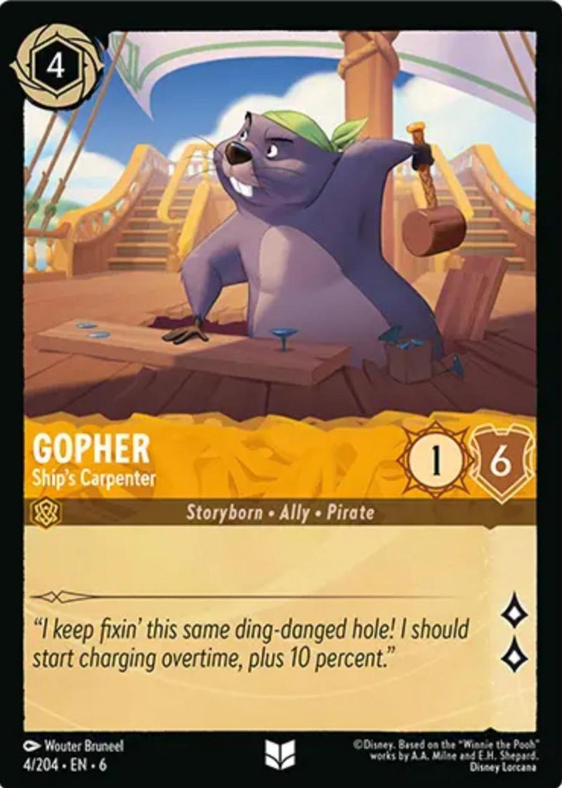 Gopher - Ship's Carpenter (4/204) (Azurite Sea)