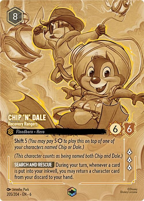 Chip 'n' Dale - Recovery Rangers (Enchanted) (205/204) (Azurite Sea)