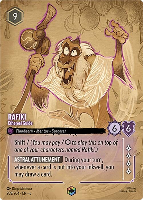 Rafiki - Ethereal Guide (Enchanted) (208/204) (Azurite Sea)