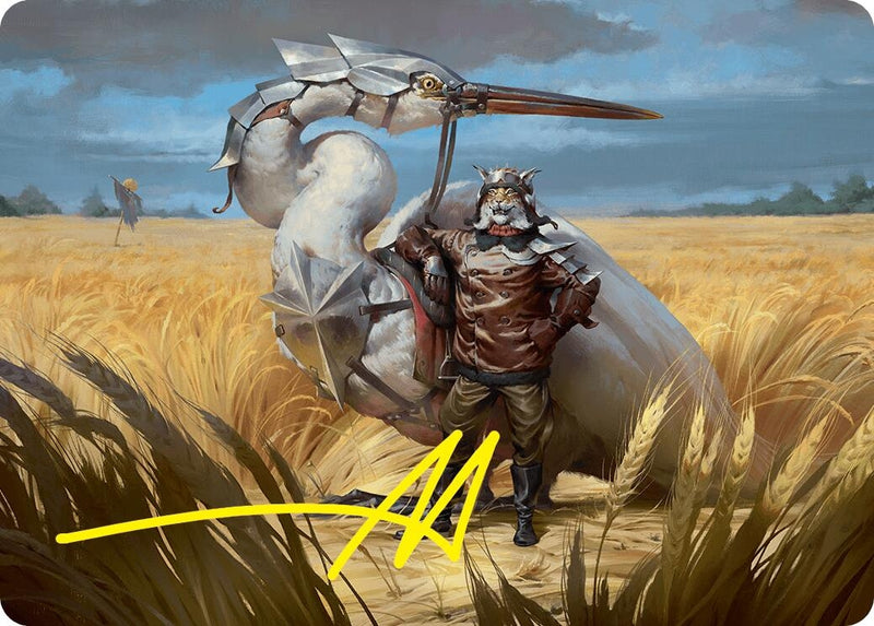 Skyknight Squire Art Card (4/54) (Stamped Signature) (4) (Art Series: Foundations)