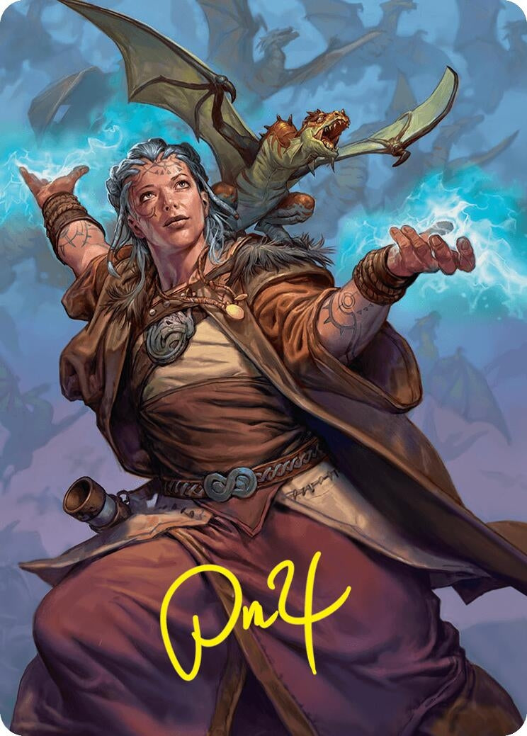 Drake Hatcher 2 Art Card (29/54) (Gold-Stamped Signature) (29) (Art Series: Foundations)