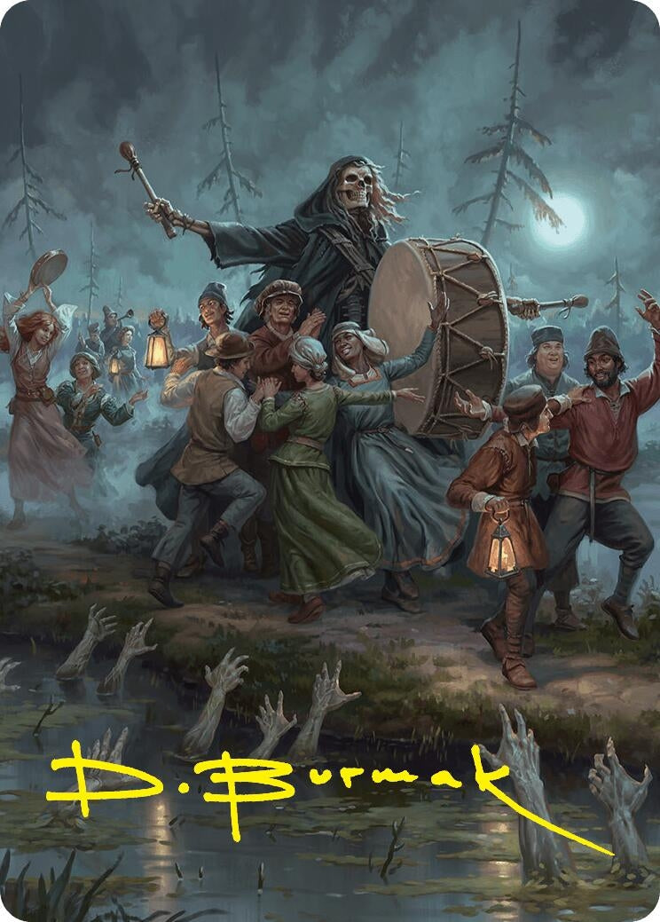 Blasphemous Edict Art Card (35/54) (Gold-Stamped Signature) (35) (Art Series: Foundations)