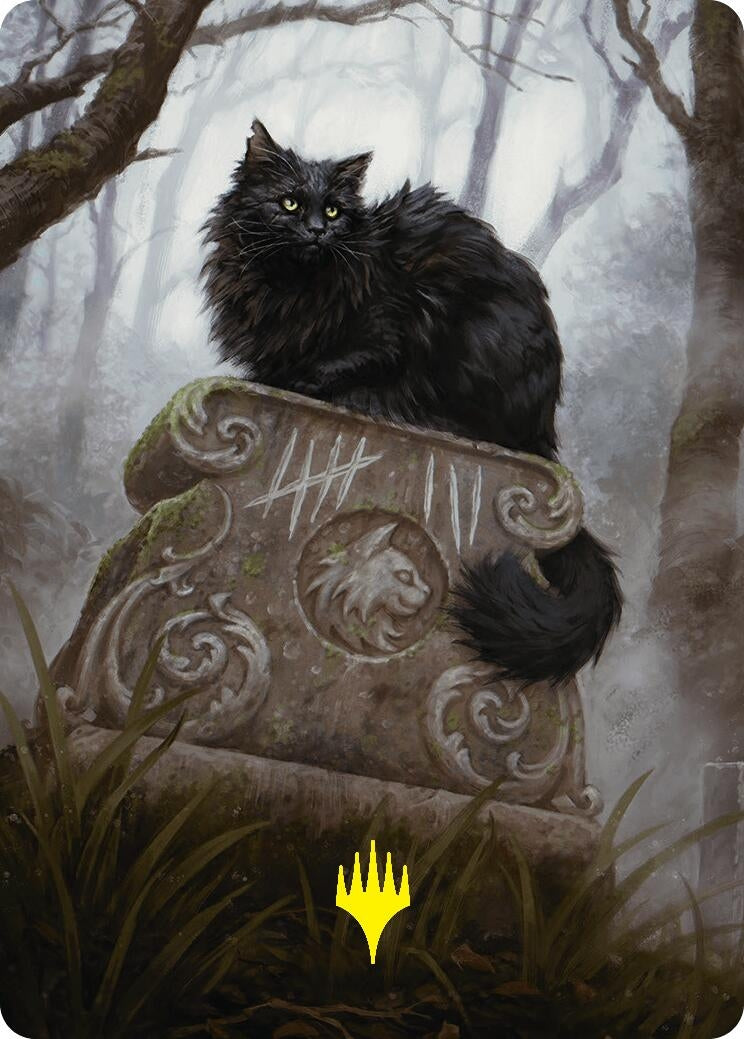 Nine-Lives Familiar 2 Art Card (36/54) (Gold-Stamped Planeswalker Symbol) (36) (Art Series: Foundations)