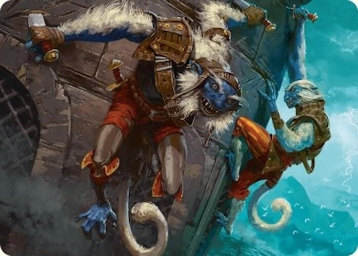 Goblin Boarders Art Card (11/54) (11) (Art Series: Foundations)