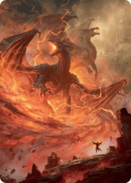 Rite of the Dragoncaller Art Card (38/54) (38) (Art Series: Foundations)