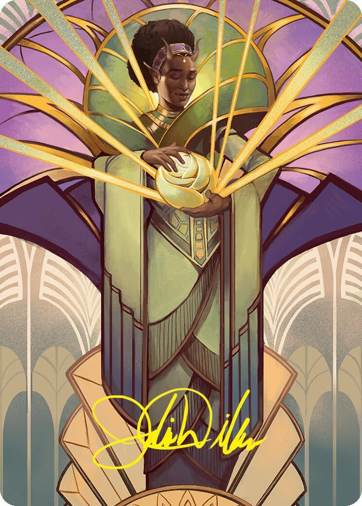 Bloom Tender Art Card (54/54) (Gold-Stamped Signature) (54) (Art Series: Foundations)