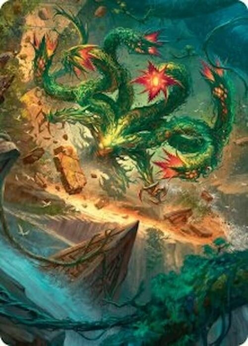 Mossborn Hydra Art Card (42/54) (42) (Art Series: Foundations)