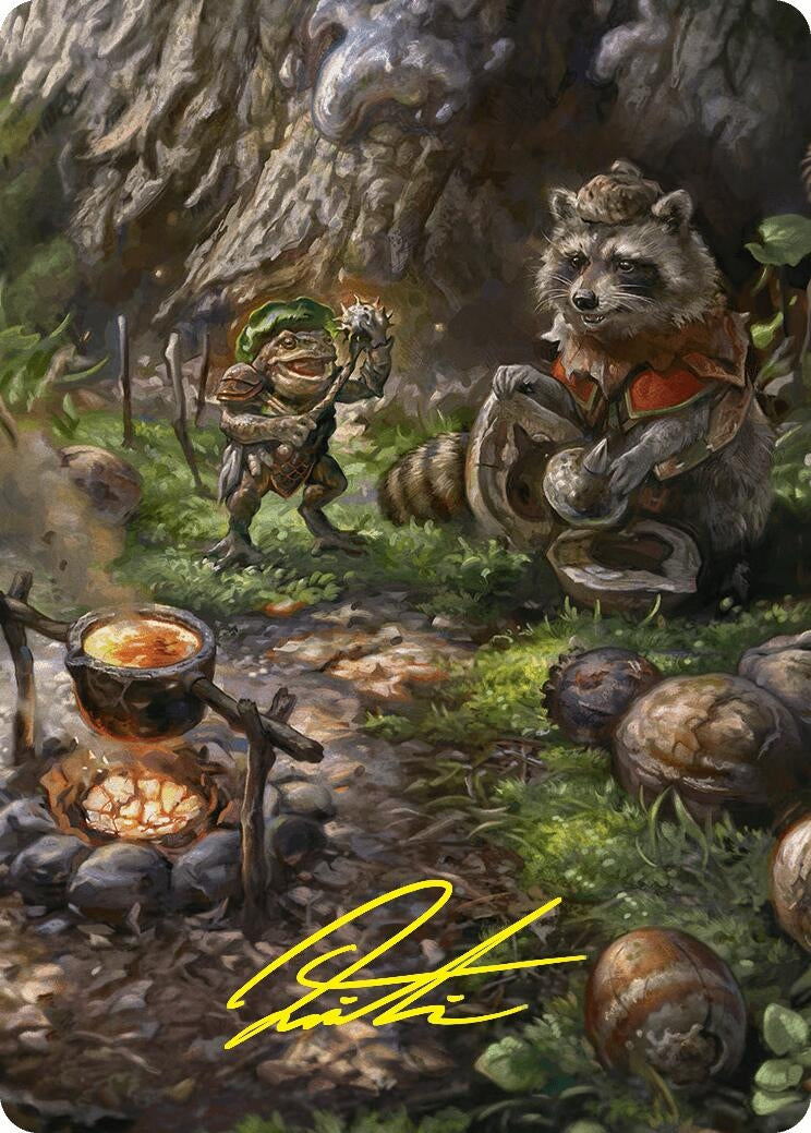 Sylvan Scavenging Art Card (46/54) (Gold-Stamped Signature) (46) (Art Series: Foundations)