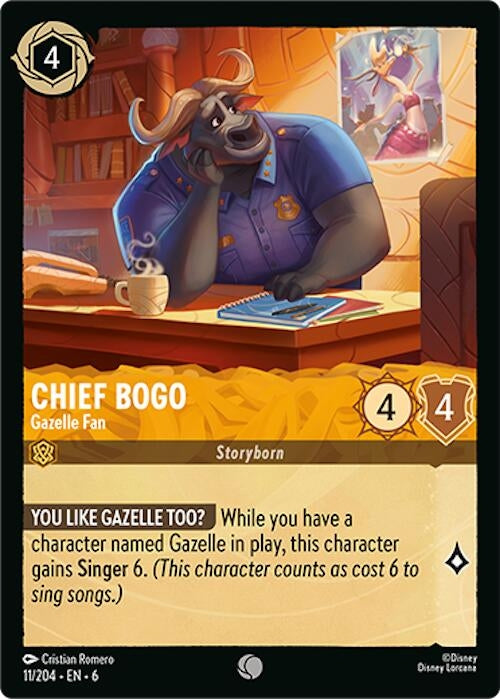 Chief Bogo - Gazelle Fan (11/204) (Azurite Sea)