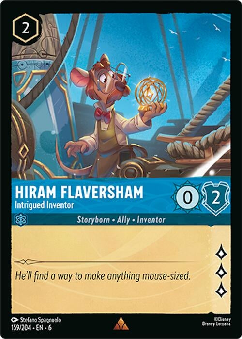 Hiram Flaversham - Intrigued Inventor (159/204) (Azurite Sea)