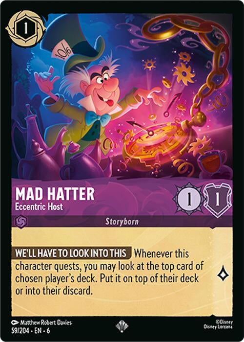 Mad Hatter - Eccentric Host (59/204) (Azurite Sea)