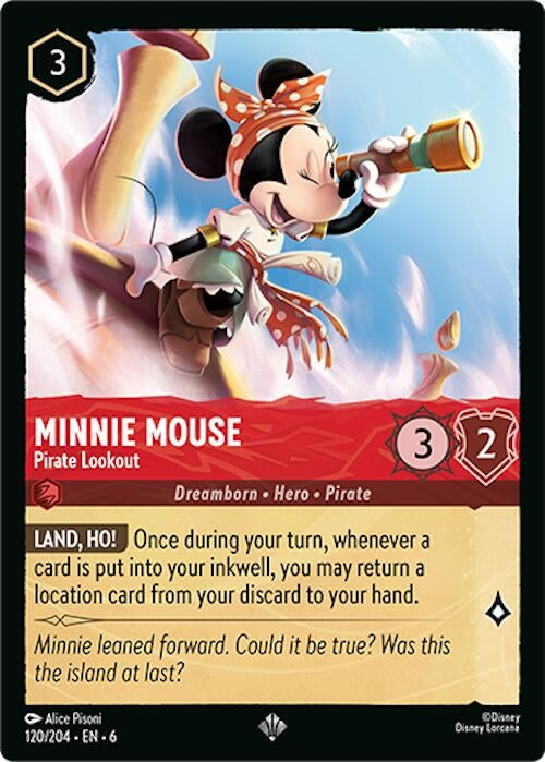 Minnie Mouse - Pirate Lookout (120/204) (Azurite Sea)