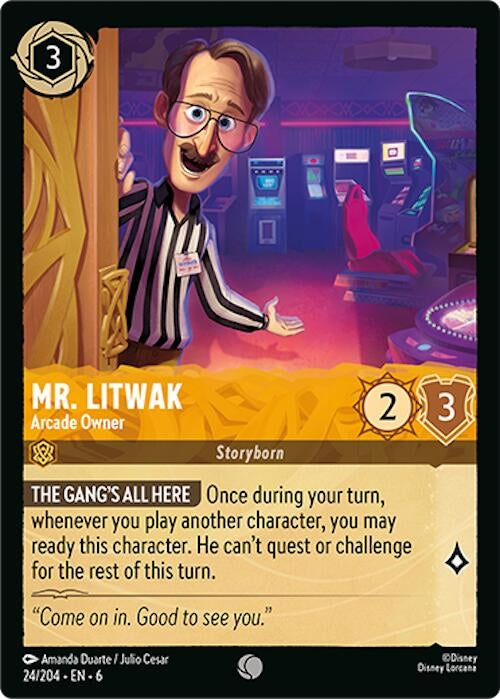 Mr. Litwak - Arcade Owner (24/204) (Azurite Sea)