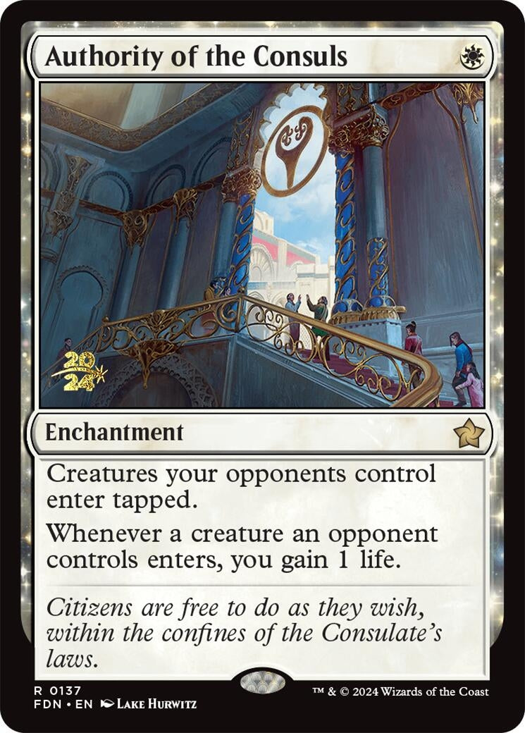 Authority of the Consuls (FDN) (137) (Prerelease Cards)
