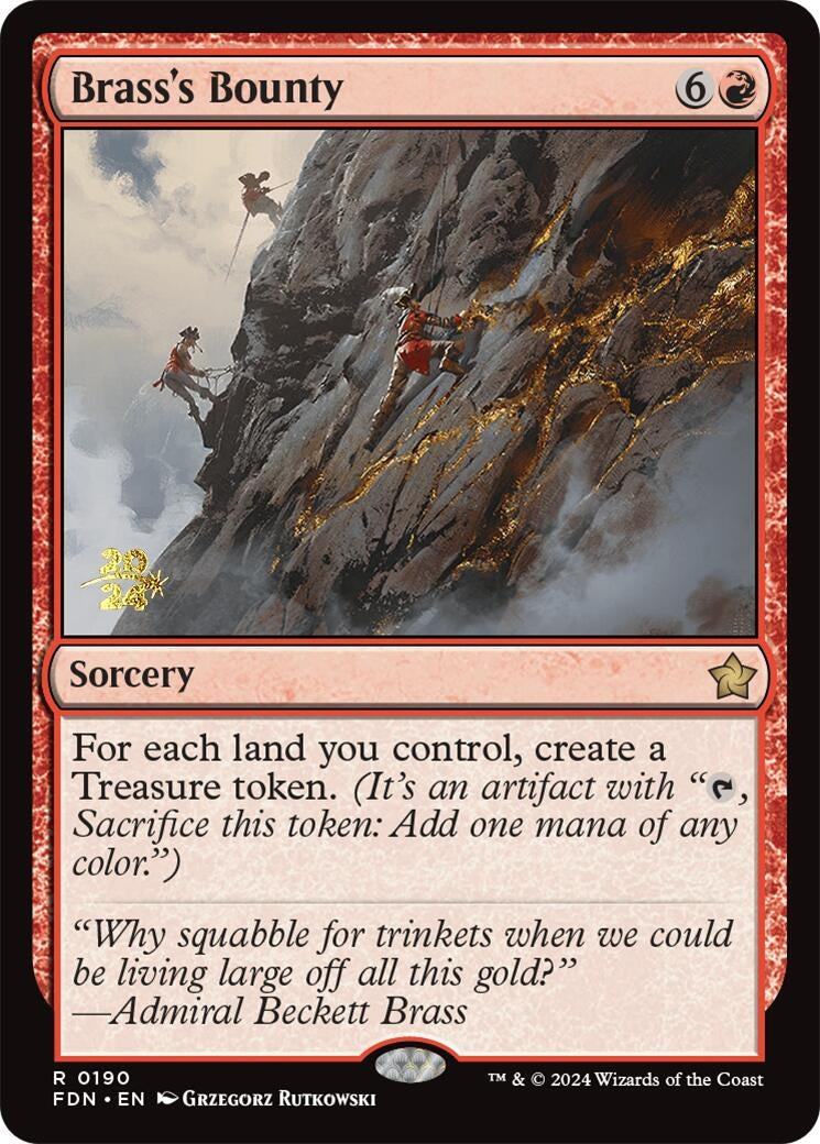 Brass's Bounty (FDN) (190) (Prerelease Cards)