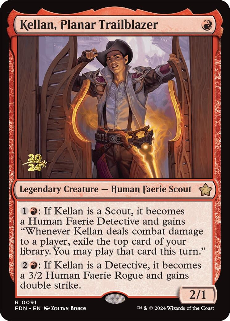 Kellan, Planar Trailblazer (91) (Prerelease Cards)