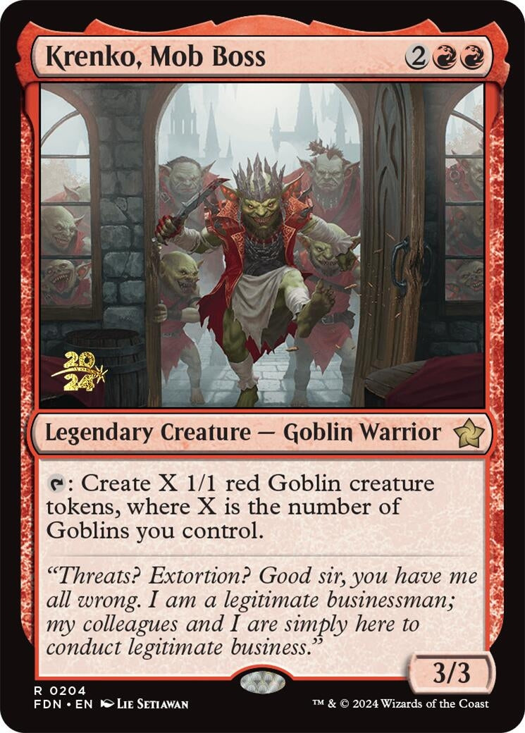 Krenko, Mob Boss (204) (Prerelease Cards)