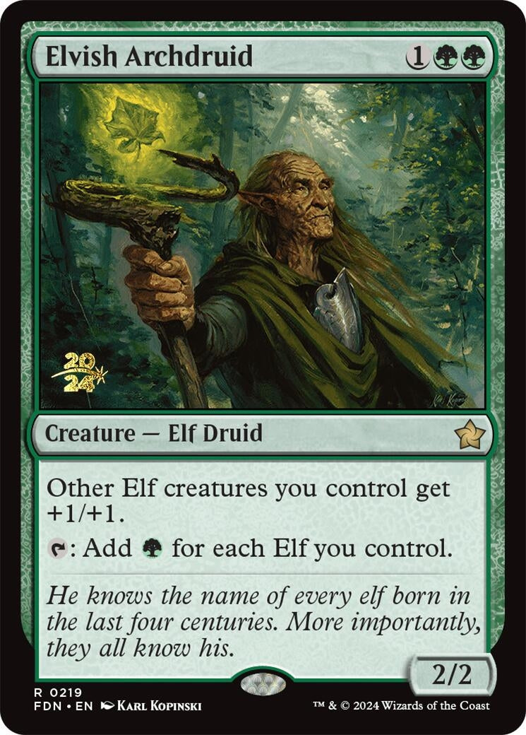Elvish Archdruid (219) (Prerelease Cards)