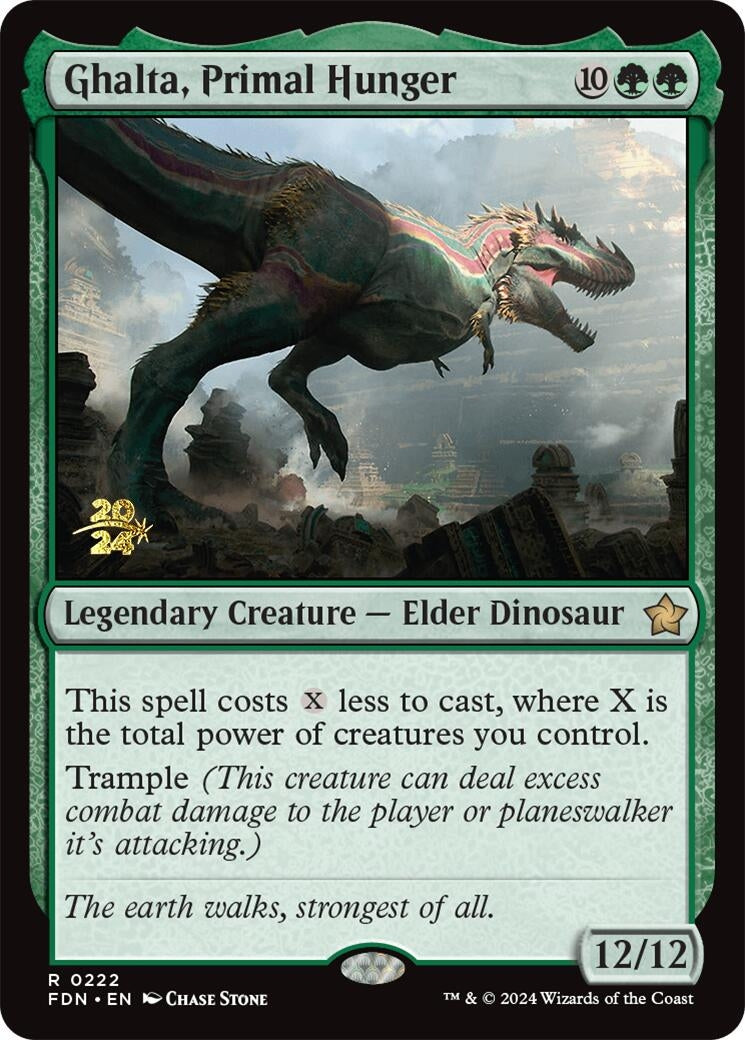 Ghalta, Primal Hunger (FDN) (222) (Prerelease Cards)