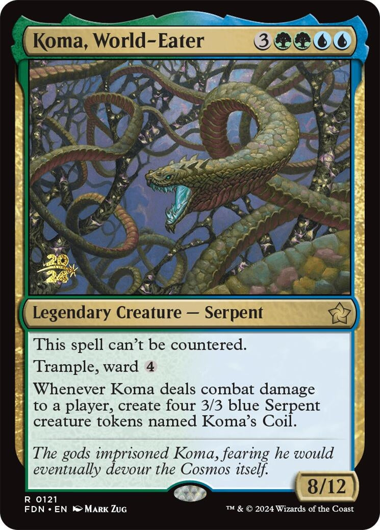 Koma, World-Eater (121) (Prerelease Cards)
