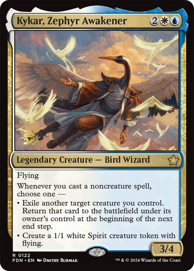 Kykar, Zephyr Awakener (122) (Prerelease Cards)