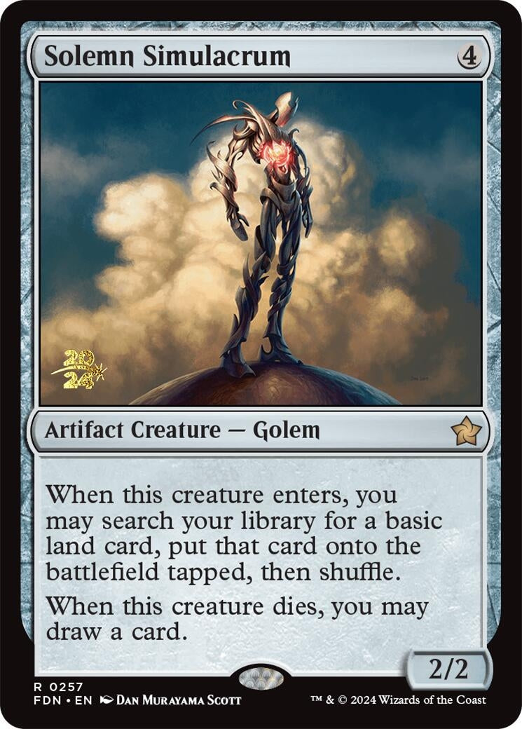 Solemn Simulacrum (FDN) (257) (Prerelease Cards)