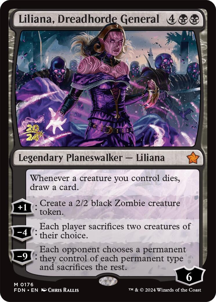 Liliana, Dreadhorde General (FDN) (176) (Prerelease Cards)