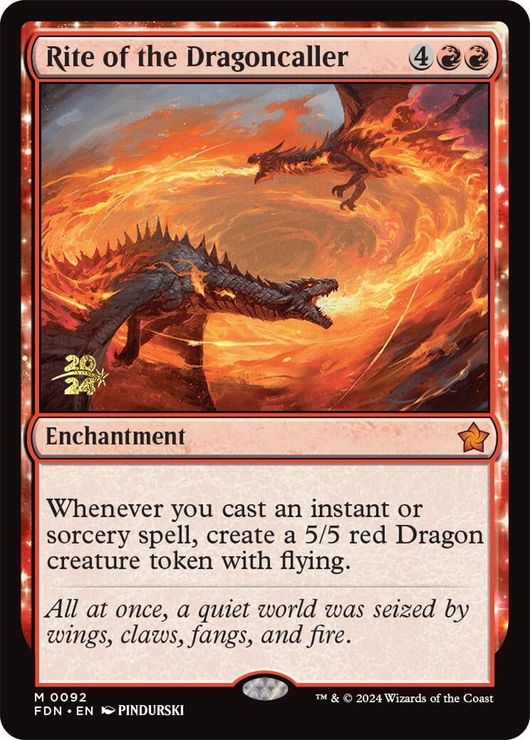 Rite of the Dragoncaller (92) (Prerelease Cards)