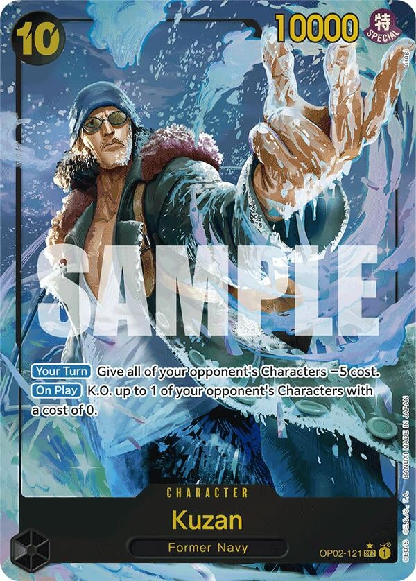 Image for Kuzan (OP02-121) (Alternate Art) (OP02-121) (Premium Booster -The Best-) - One Piece Card Game