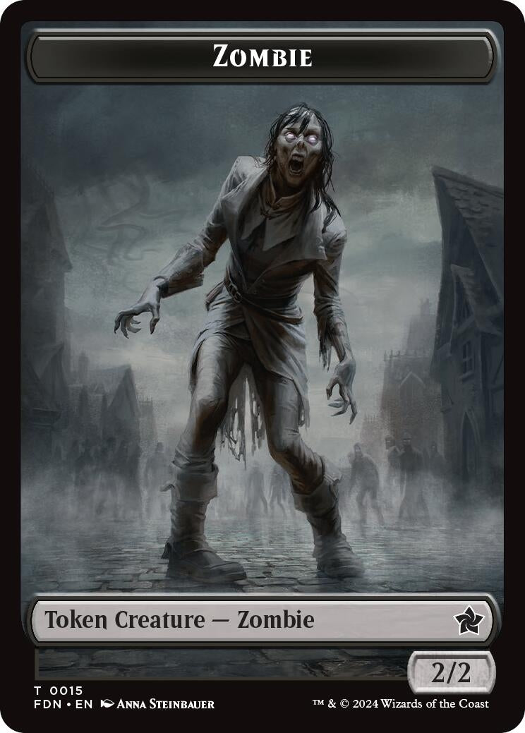Image for Zombie // Insect Doubled-Sided Token (15 // 21) - Magic: The Gathering
