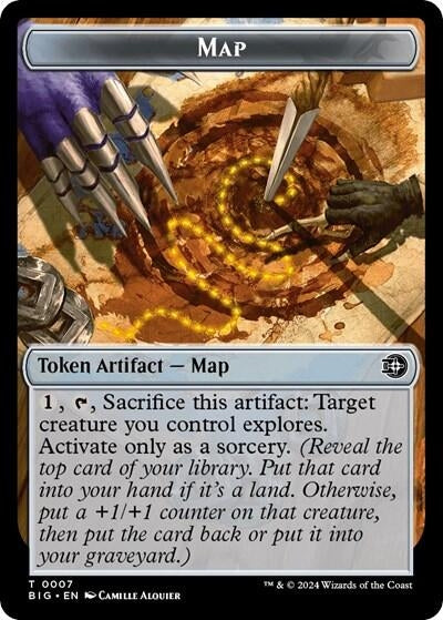 Map // Plot Double-Sided Token (7 // 20) (Outlaws of Thunder Junction: The Big Score)