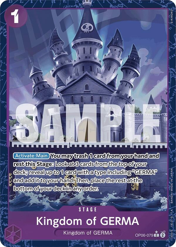 Image for Kingdom of GERMA (Alternate Art) (OP06-079) (Premium Booster -The Best-) - One Piece Card Game