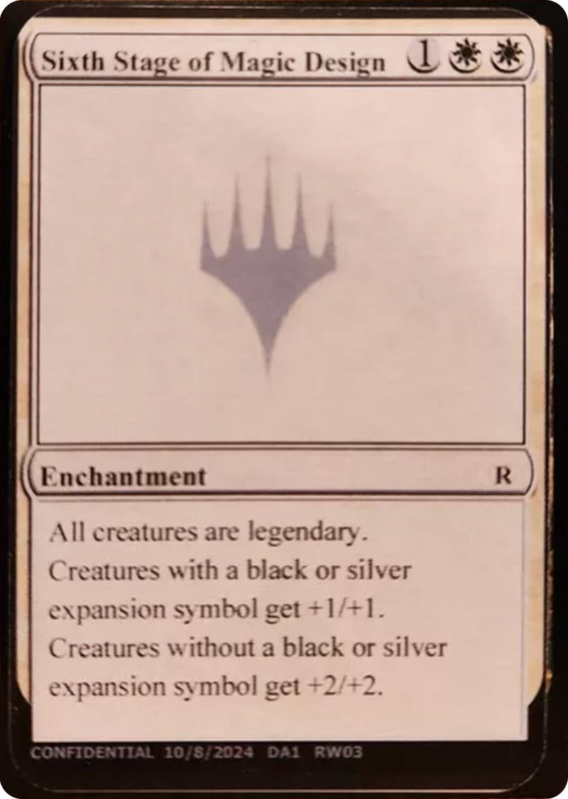Sixth Stage of Magic Design (Un-Known Event Playtest Cards)