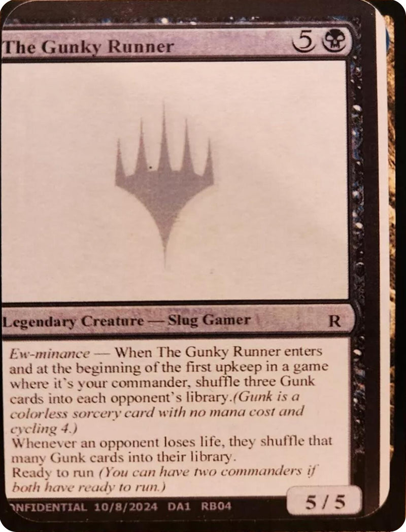 The Gunky Runner (Un-Known Event Playtest Cards)