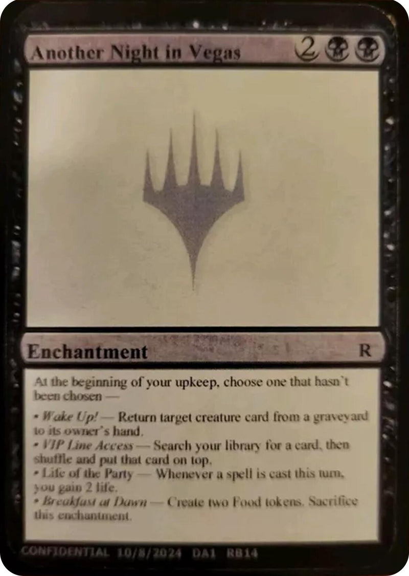 Another Night in Vegas (Un-Known Event Playtest Cards)