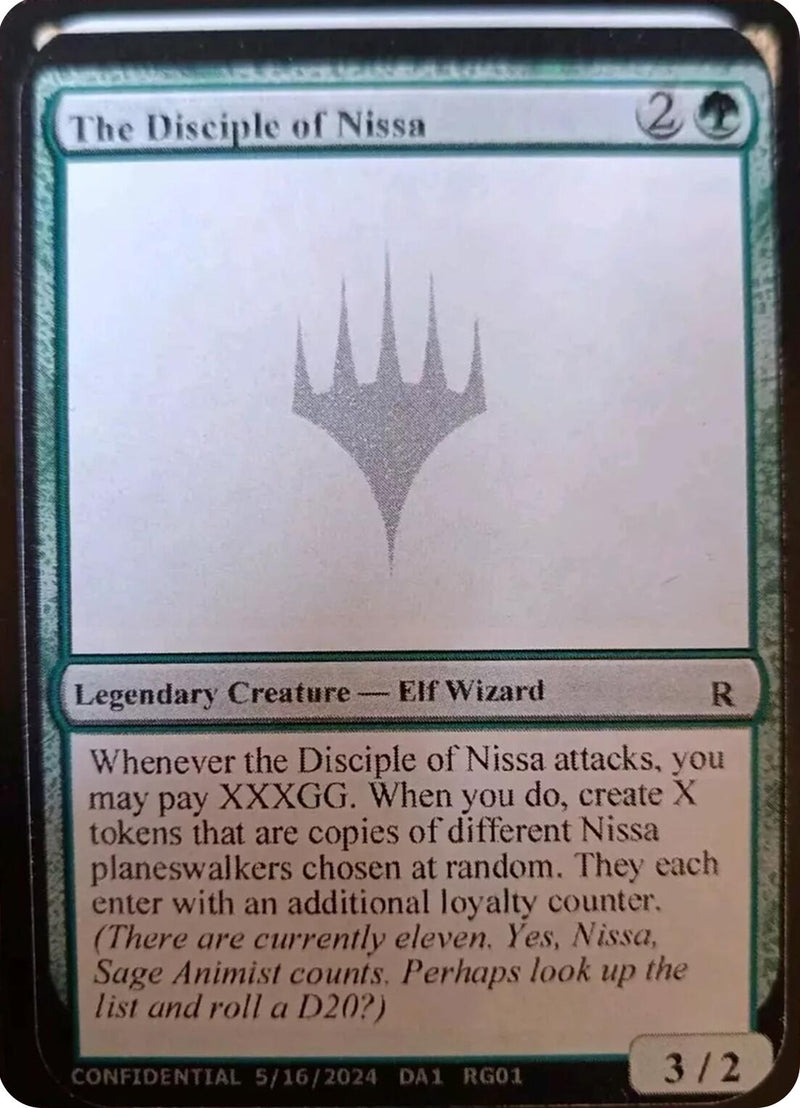 The Disciple of Nissa (Un-Known Event Playtest Cards)