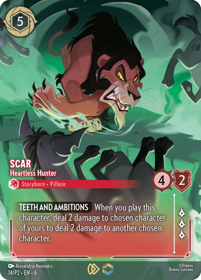 Scar - Heartless Hunter (Store Championship) (14) (Disney Lorcana Promo Cards)