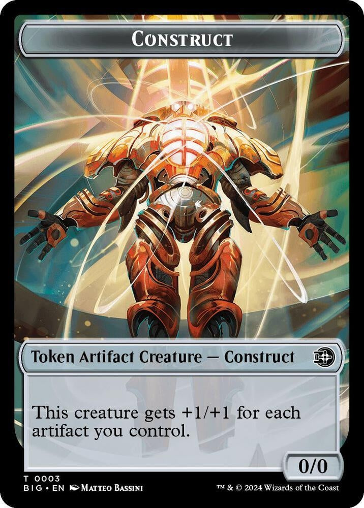 Construct Token // Plot Token Double-Sided Token (3 // 20) (Outlaws of Thunder Junction: The Big Score)