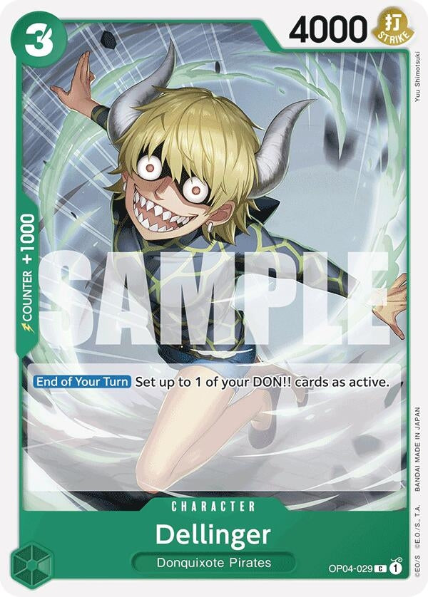 Image for Dellinger (Reprint) (OP04-029) (Premium Booster -The Best-) - One Piece Card Game