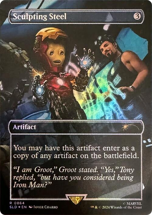 Sculpting Steel (Rainbow Foil) (864) (Secret Lair Drop Series)