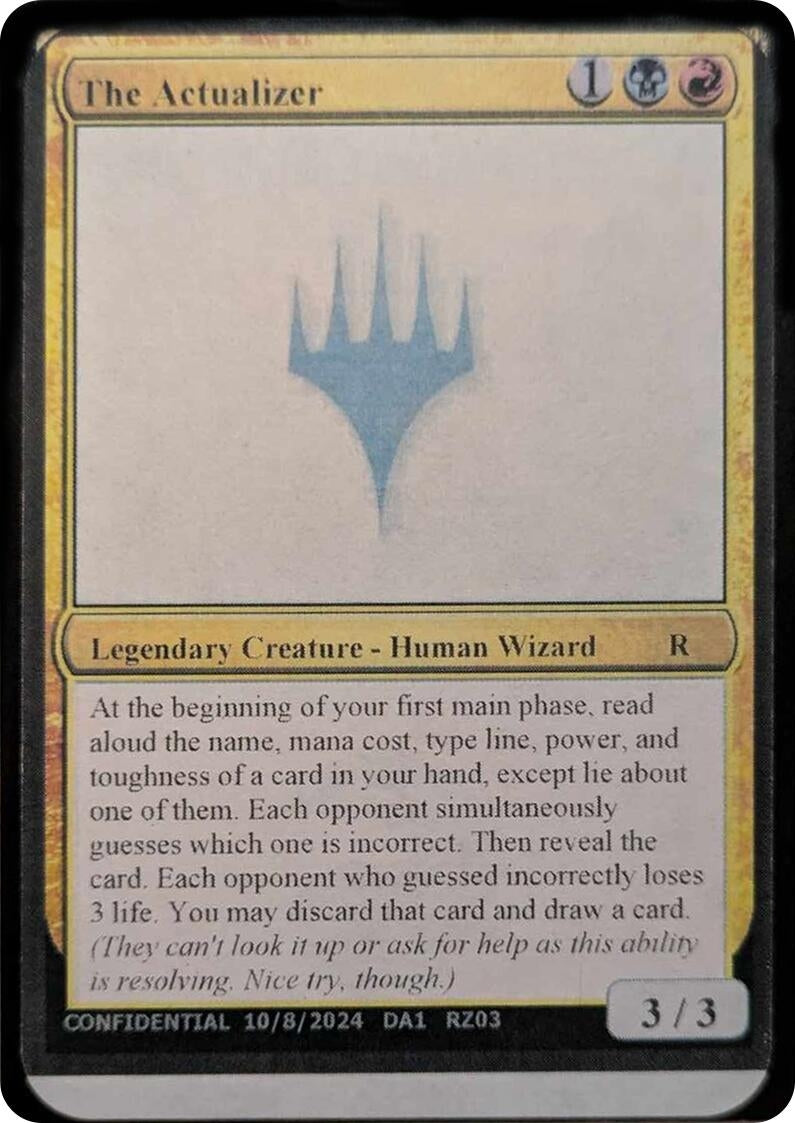 The Actualizer (Un-Known Event Playtest Cards)