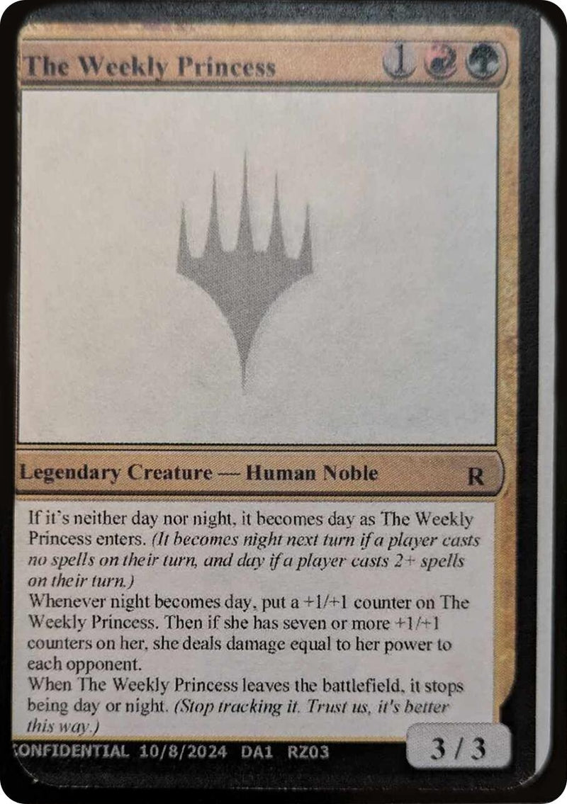 The Weekly Princess (Un-Known Event Playtest Cards)