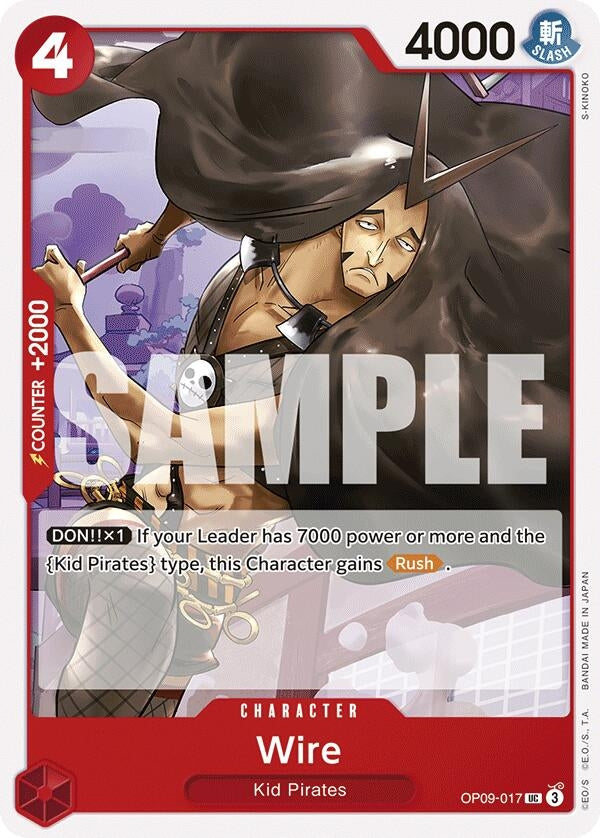 Image for Wire (OP09-017) (Emperors in the New World) - One Piece Card Game