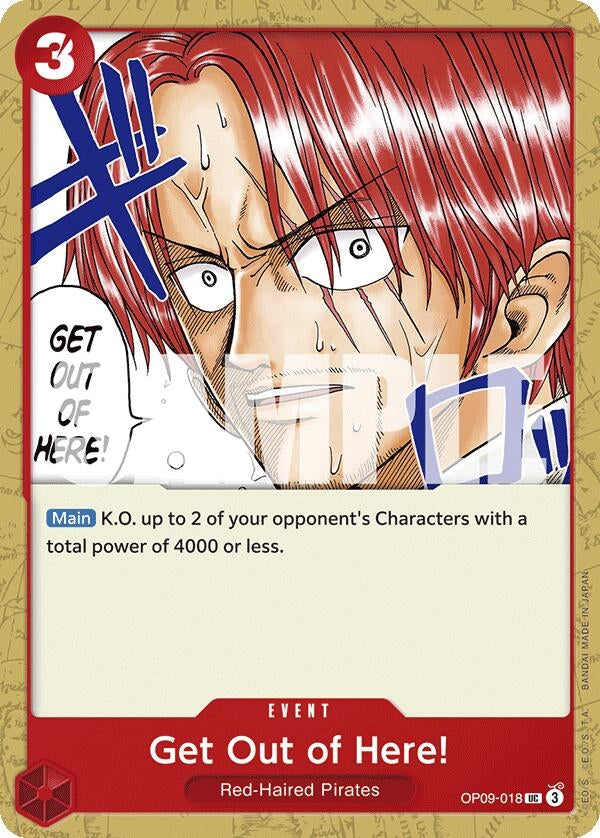 Image for Get Out of Here! (OP09-018) (Emperors in the New World) - One Piece Card Game