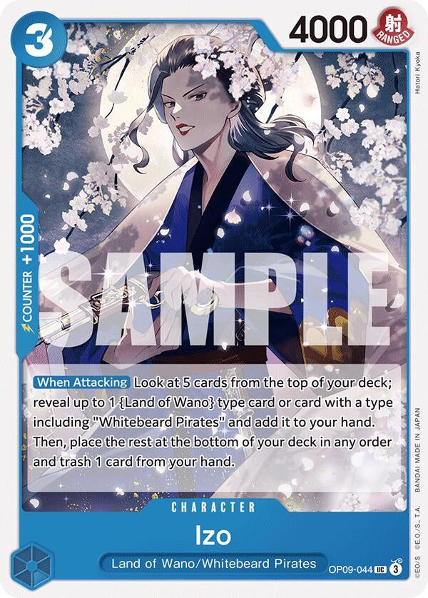 Image for Izo (OP09-044) (Emperors in the New World) - One Piece Card Game