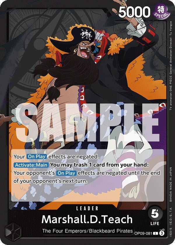 Image for Marshall.D.Teach (081) (OP09-081) (Emperors in the New World) - One Piece Card Game