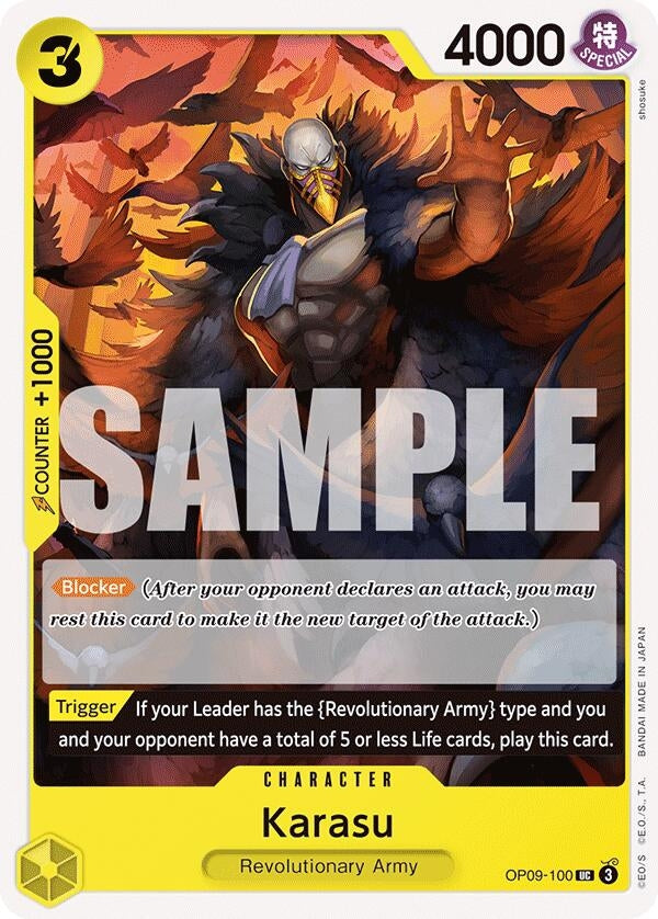 Image for Karasu (OP09-100) (Emperors in the New World) - One Piece Card Game